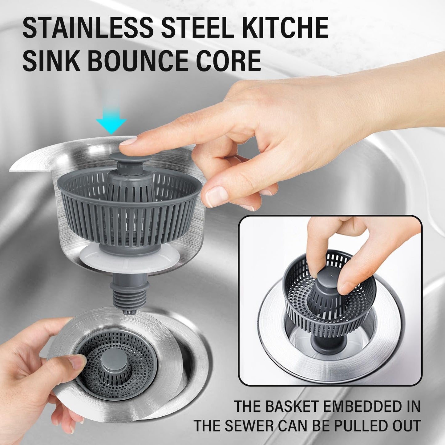 Skanto | New Improved Skanto Bounce Core Sink Strainer