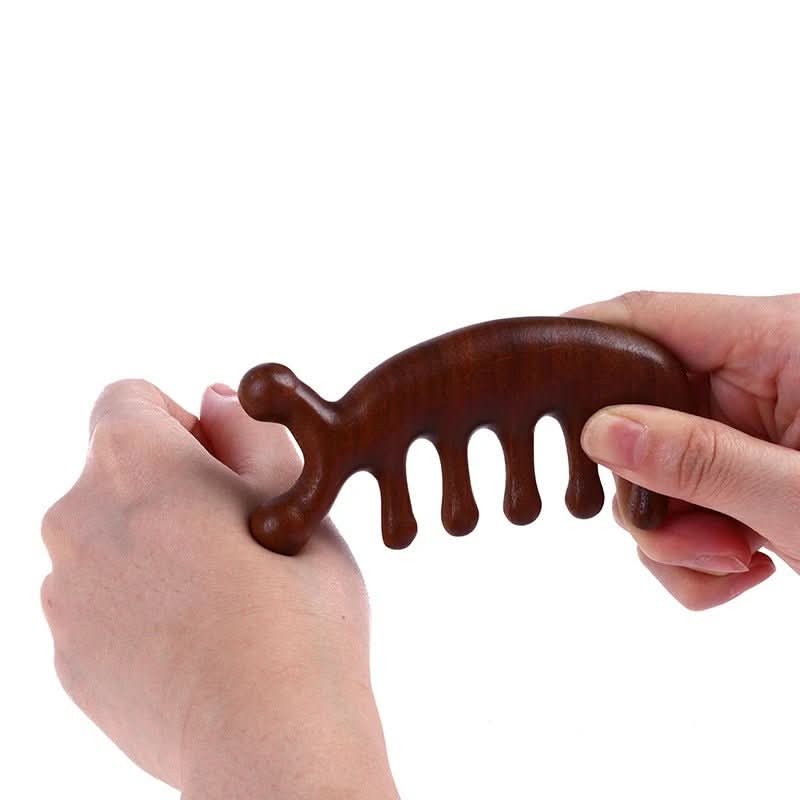 BowLift | Luxury Sandalwood Massage Comb | Antistatic & ideal for hair care & scalp massage
