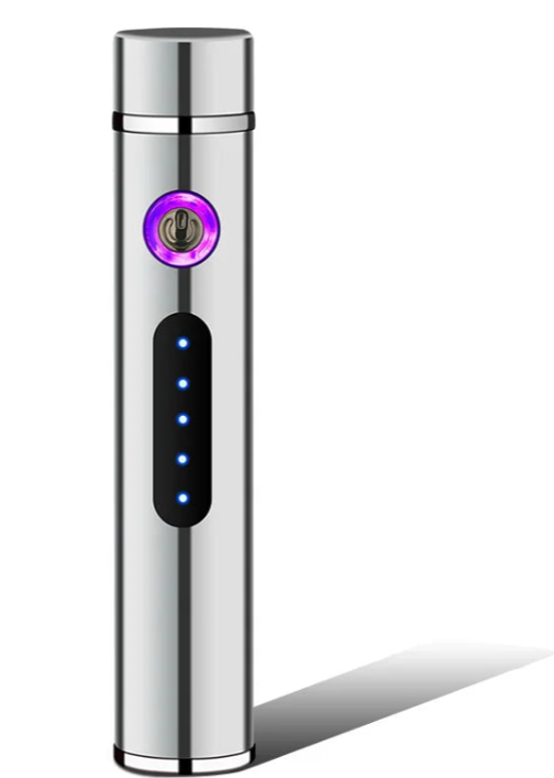 BowLift | Voltrino Cylinder USB lighter | Double arc technology | Rechargeable & windproof | Noble metal casing for men