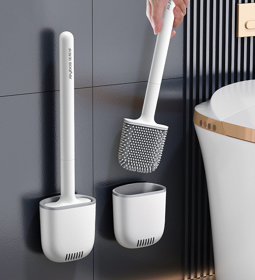 SiliClean – Antibacterial Silicone Wall Toilet Brush Skanto