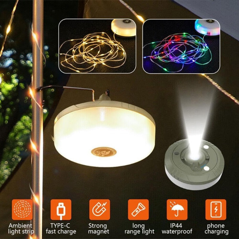 Skanto | Compact LED Camping Lantern with USB Rechargeable and Magnetic Base