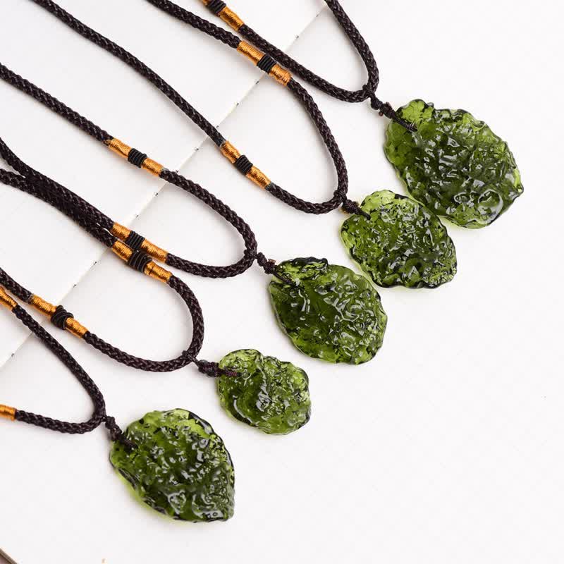 Skanto | Purification Green Moldavite Necklace - Alina