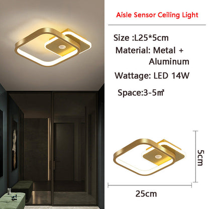 BowLift | MotionGlide PIR Motion Sensor LED Ceiling Light | Smart Lighting | Energy Efficient | Perfect for Hallway & Bathroom