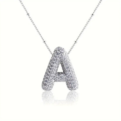 Skanto | Alphabet Diamond Pendant Necklace