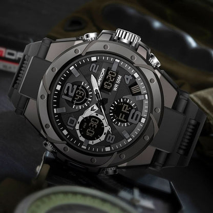 Kalsten | Men’s Military Watch with Analog Digital Display and Features