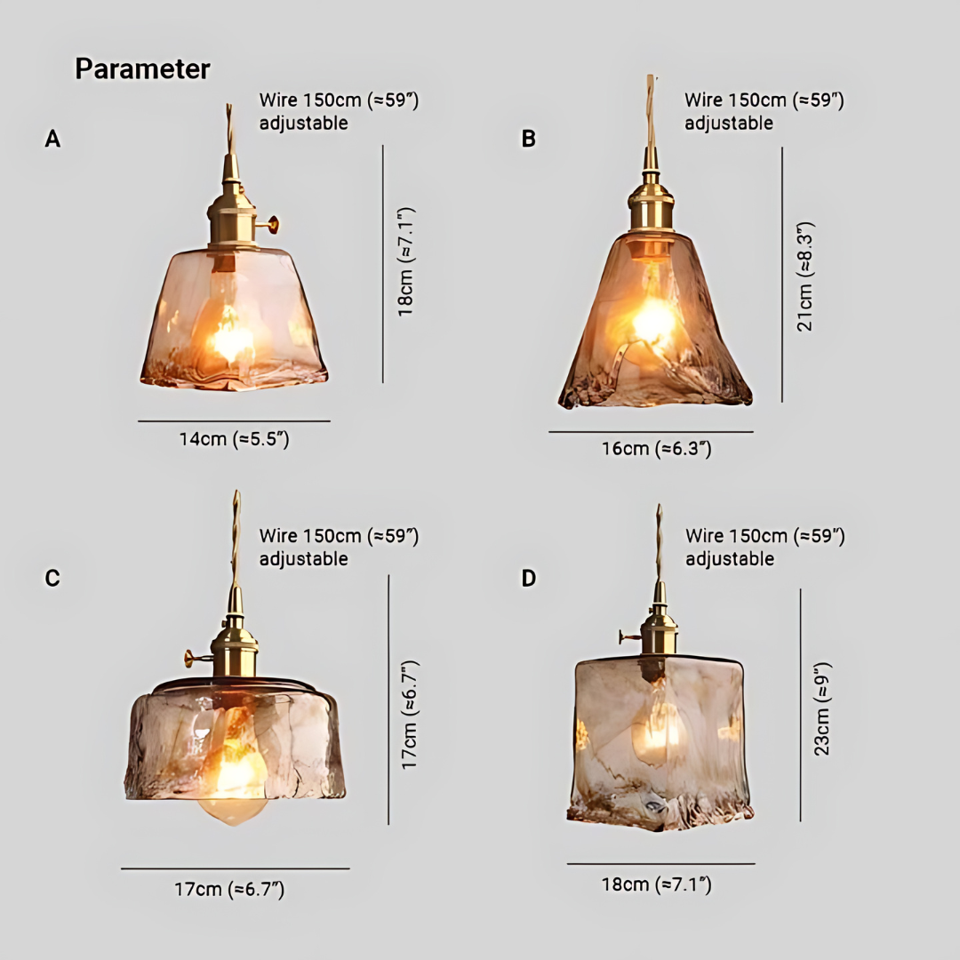 Skanto | Retro LED Pendant Lamp - Jasper