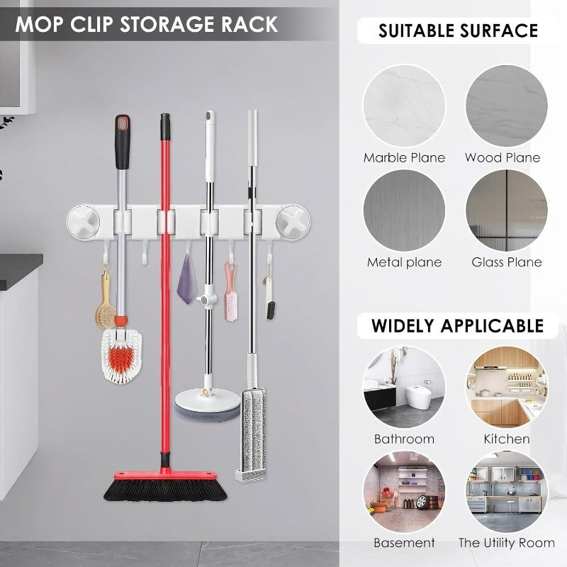 Vacuum Mop Holder Rack Bowlift