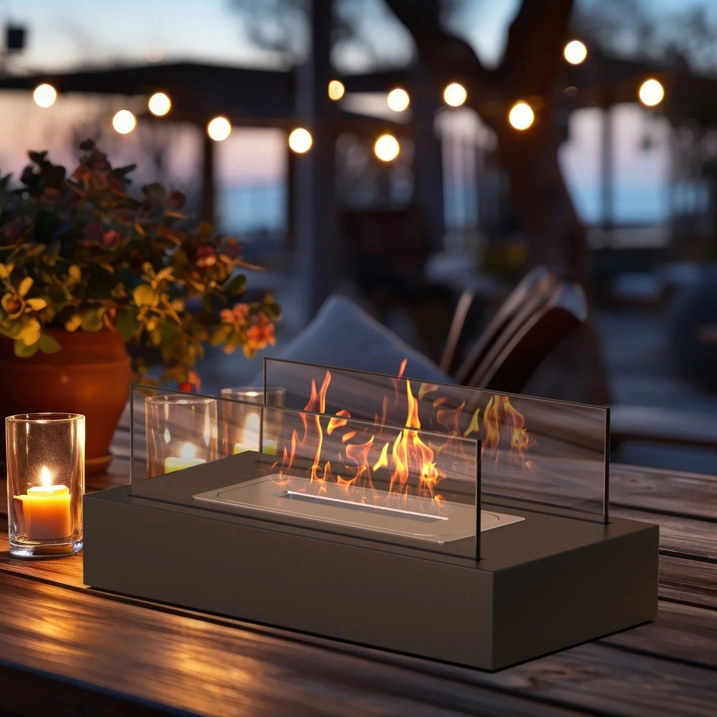 GlowMist Luxury Tabletop Fireplace Bollift