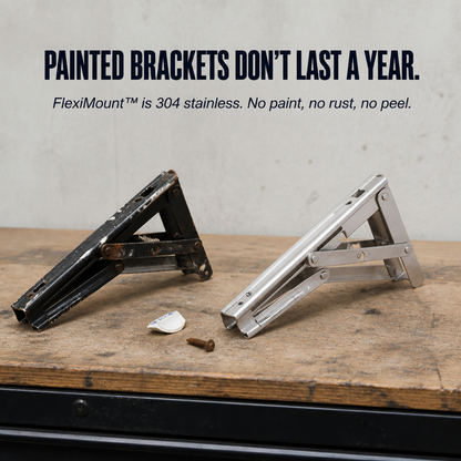 FlexiMount Folding Consoles made of Stainless Steel | Kalsten