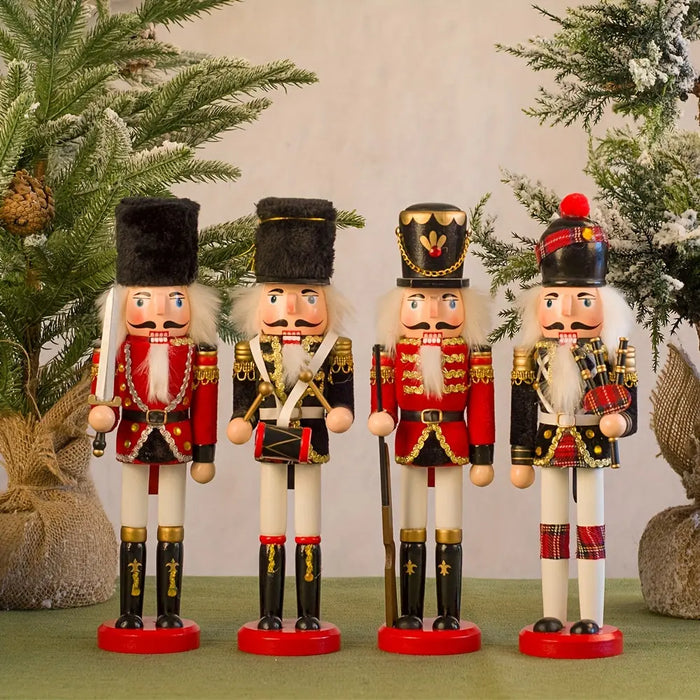 BowLift | NutcrackerJoy - Wooden Nutcracker Soldier Figure for Timeless Christmas Charm