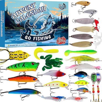Skanto | 24-Day Christmas Countdown Fishing Tackle Set