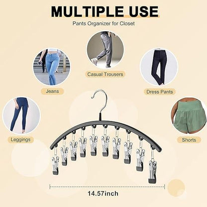 Leggings Organizer Hanger with Rubber Clips | Bowlift