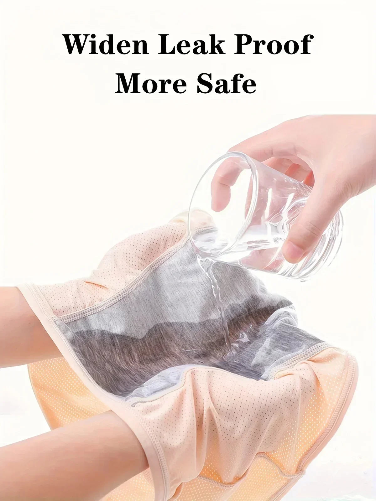 Leak-proof protective pants with a high waist