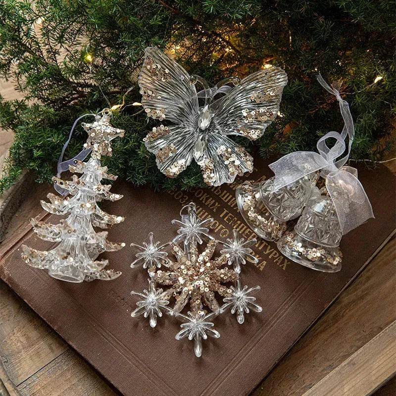 Skanto | Christmas Decorations Sequins Acrylic Transparent Pendant