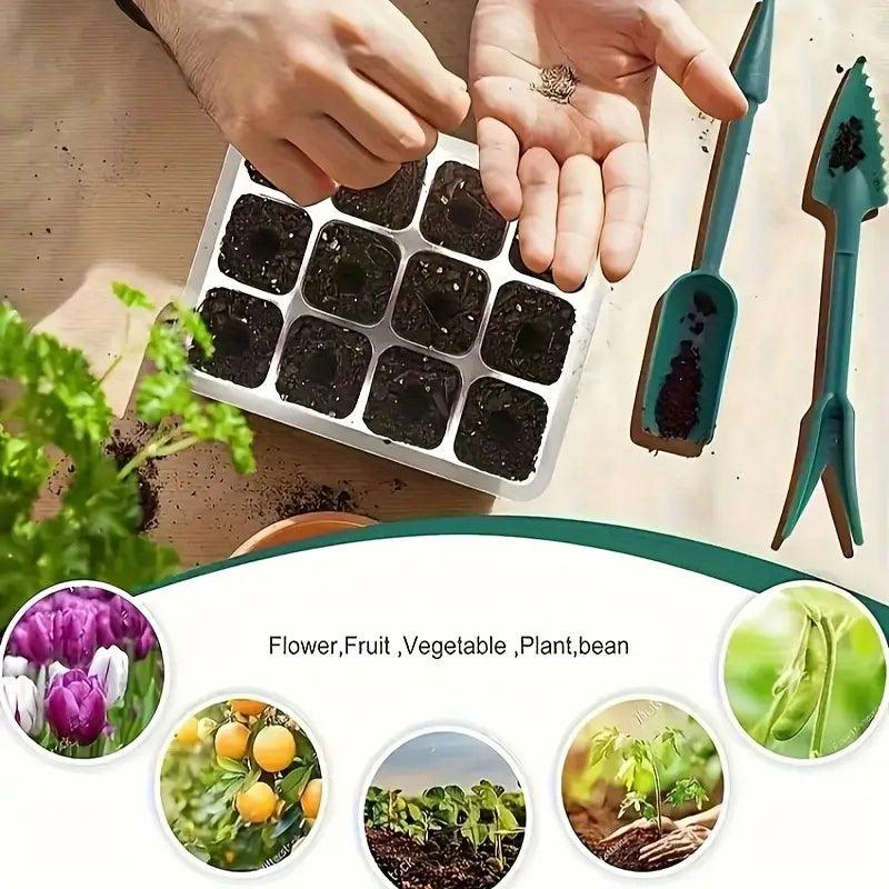 Skanto | Indoor Seed Starter Kit with LED Grow Light and Adjustable Humidity Dome – 36-Cell Tray for Home Gardening