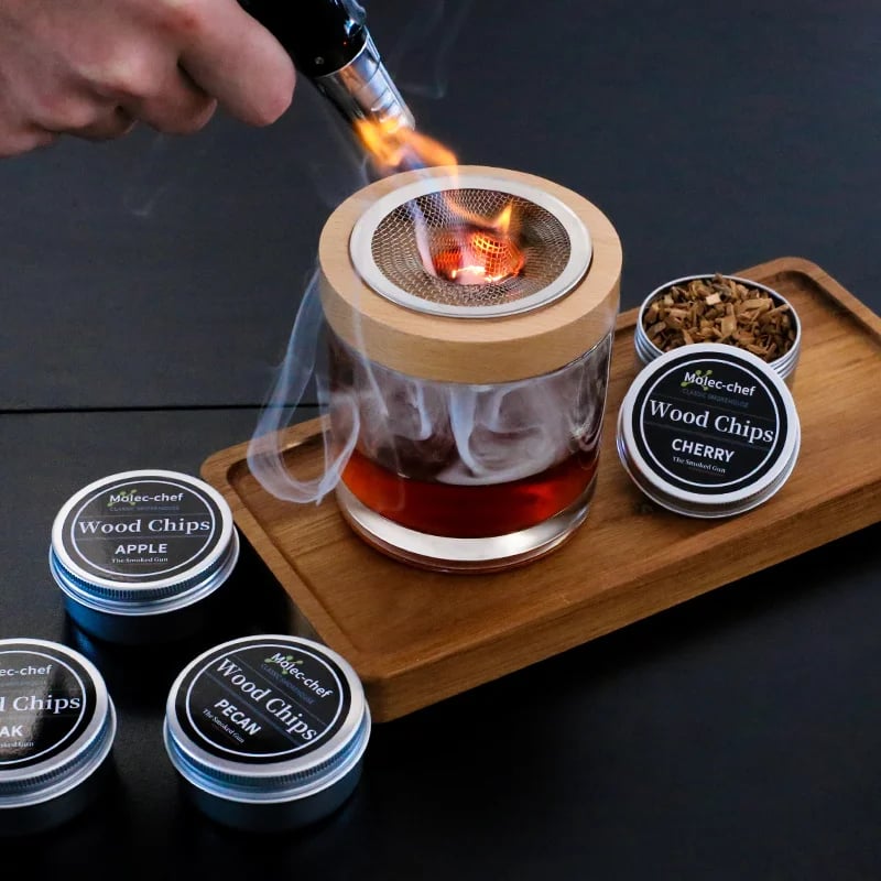 Skanto | Cocktail Smoker with 8 Flavors - Bourbon Whiskey Gifts for Men