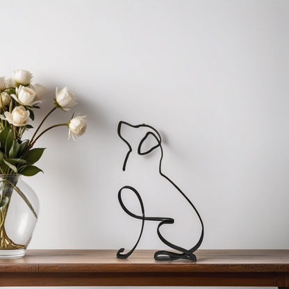 BowLift | Artipaws Abstract Dog Sculpture | Modern Design | High-Quality Art Figure | For Shelf & Table
