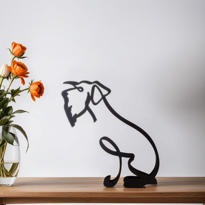 BowLift | Artipaws Abstract Dog Sculpture | Modern Design | High-Quality Art Figure | For Shelf & Table