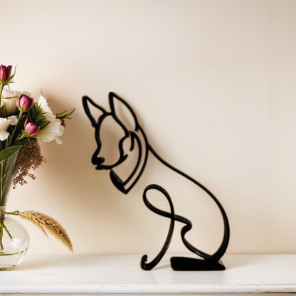 BowLift | Artipaws Abstract Dog Sculpture | Modern Design | High-Quality Art Figure | For Shelf & Table
