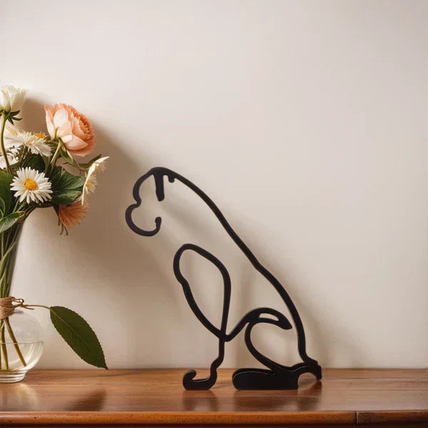 BowLift | Artipaws Abstract Dog Sculpture | Modern Design | High-Quality Art Figure | For Shelf & Table
