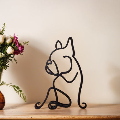 BowLift | Artipaws Abstract Dog Sculpture | Modern Design | High-Quality Art Figure | For Shelf & Table