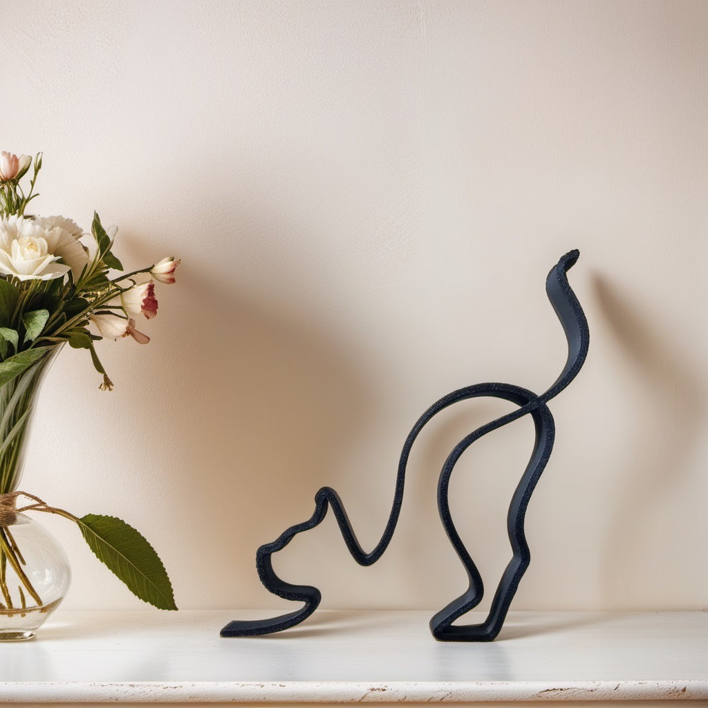 BowLift | Artipaws Abstract Dog Sculpture | Modern Design | High-Quality Art Figure | For Shelf & Table