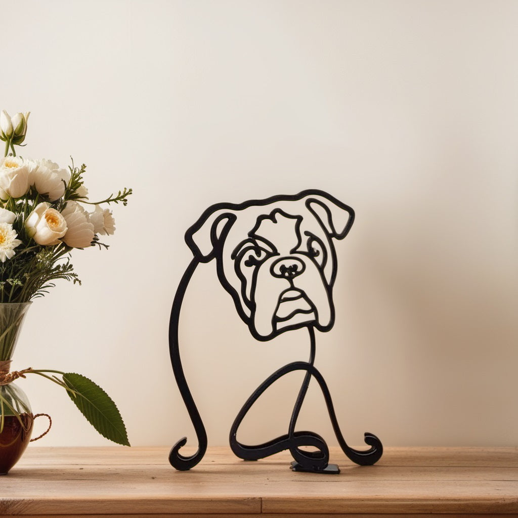 BowLift | Artipaws Abstract Dog Sculpture | Modern Design | High-Quality Art Figure | For Shelf & Table