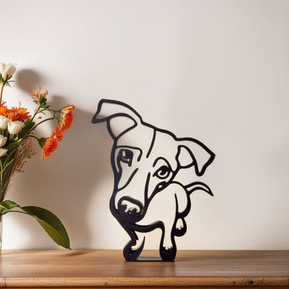 BowLift | Artipaws Abstract Dog Sculpture | Modern Design | High-Quality Art Figure | For Shelf & Table