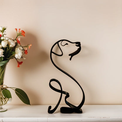 BowLift | Artipaws Abstract Dog Sculpture | Modern Design | High-Quality Art Figure | For Shelf & Table
