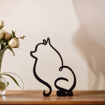 BowLift | Artipaws Abstract Dog Sculpture | Modern Design | High-Quality Art Figure | For Shelf & Table