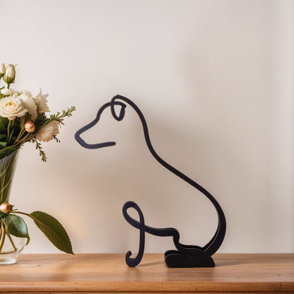 BowLift | Artipaws Abstract Dog Sculpture | Modern Design | High-Quality Art Figure | For Shelf & Table