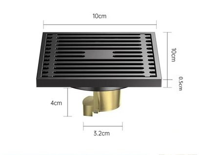 AquaShield Square Stainless Steel Floor Drain Bowlift
