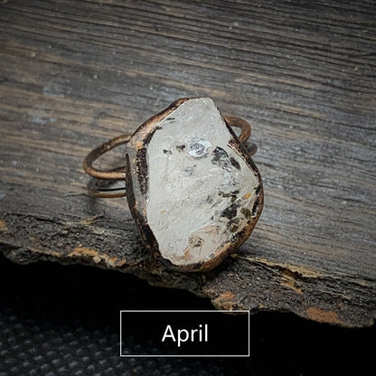 Skanto | Natural Raw Birthstone Ring - Selina