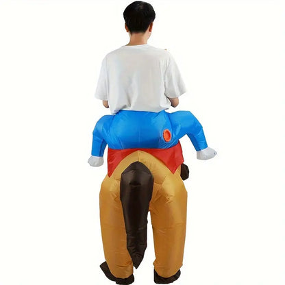Skanto | Inflatable Cowboy Horse Costume for Adults