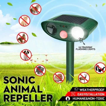 BowLift | Ultrasonic Chipmunk Repeller - Solar Powered - Get Rid of Chipmunks in 48 Hours