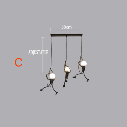 BowLift | Retro Iron Man Pendant Light