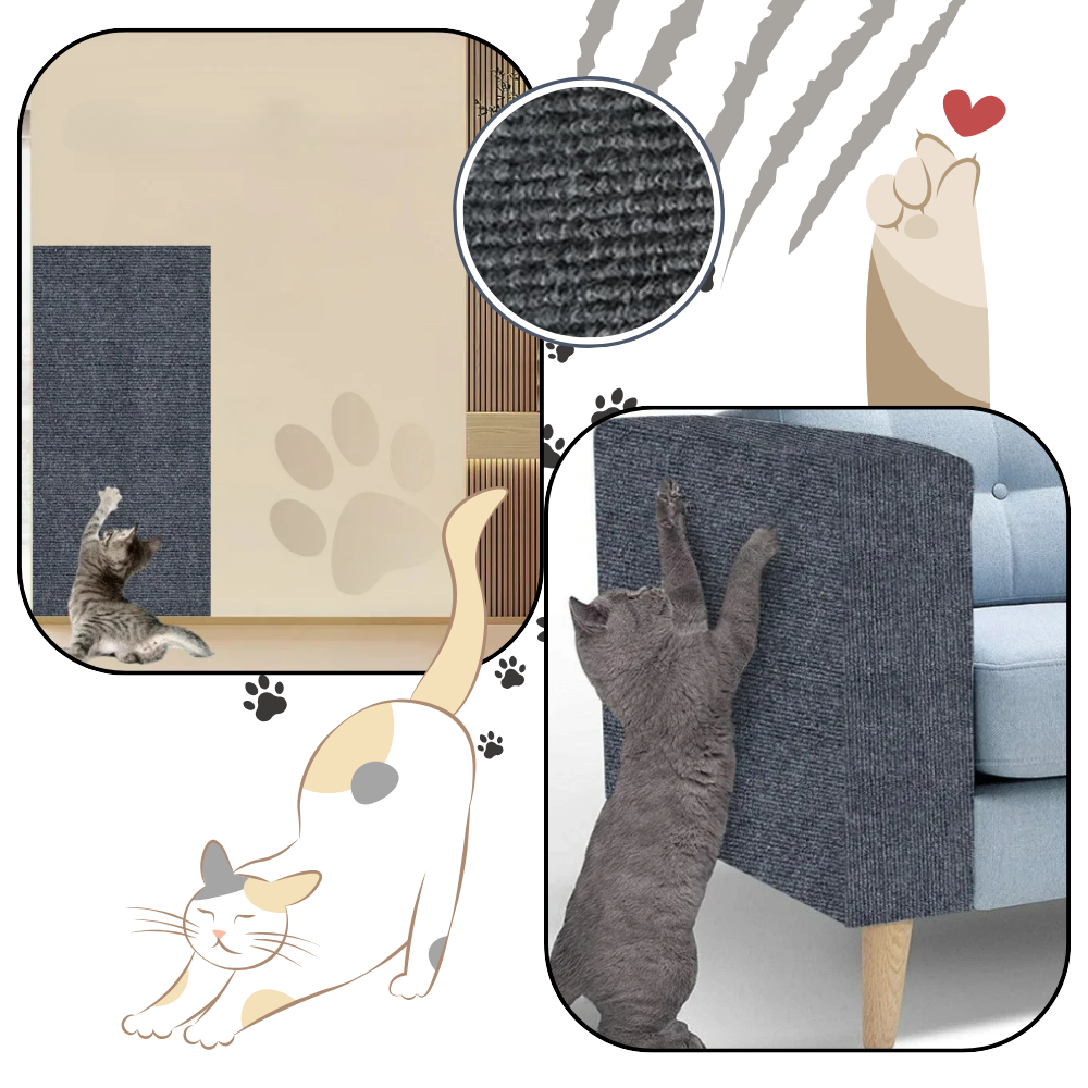 Self-Adhesive Wall-Mounted Cat Scratching Pad