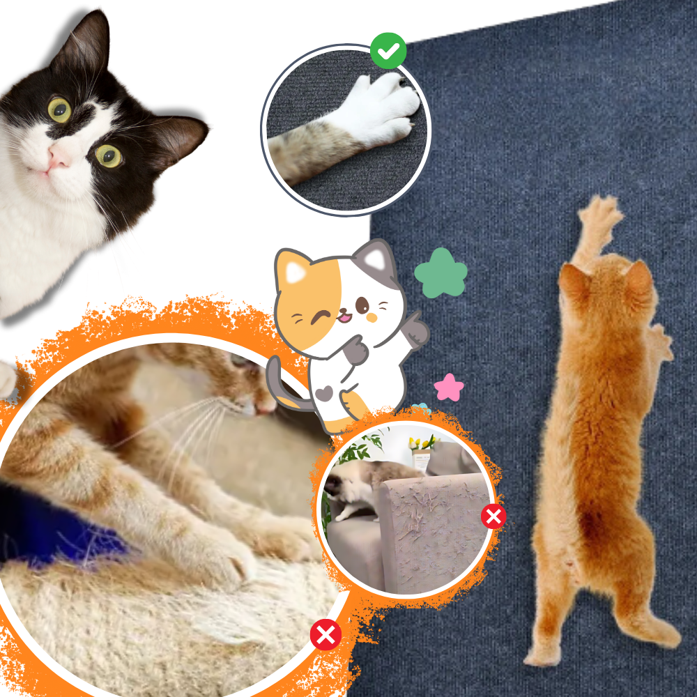 Self-Adhesive Wall-Mounted Cat Scratching Pad