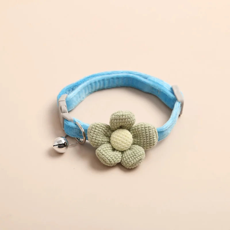 Adjustable Cat Collar with Flower - FlowerCharm Bowlift