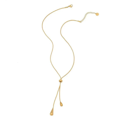 BowLift | Adjustable Pull Droplet Lariat Necklace and Earrings