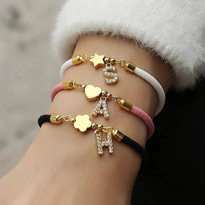 BowLift | Adjustable Shape Letter Initial Bracelets