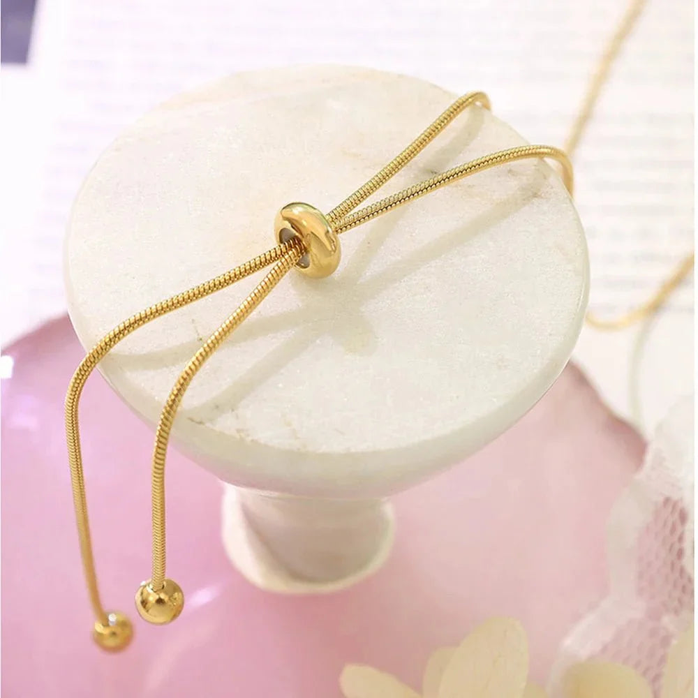 Skanto | Adjustable Snake Chain Lariat Necklace