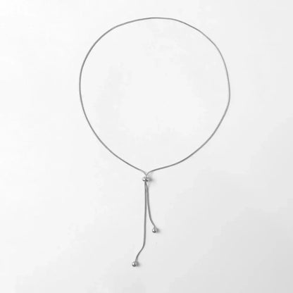 Skanto | Adjustable Snake Chain Lariat Necklace