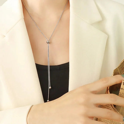 Skanto | Adjustable Snake Chain Lariat Necklace
