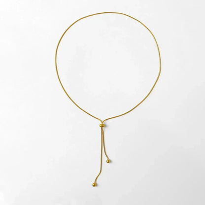Skanto | Adjustable Snake Chain Lariat Necklace