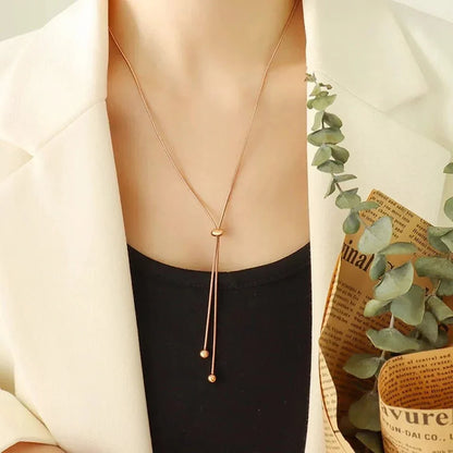 Skanto | Adjustable Snake Chain Lariat Necklace