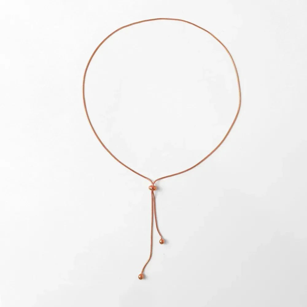 Skanto | Adjustable Snake Chain Lariat Necklace