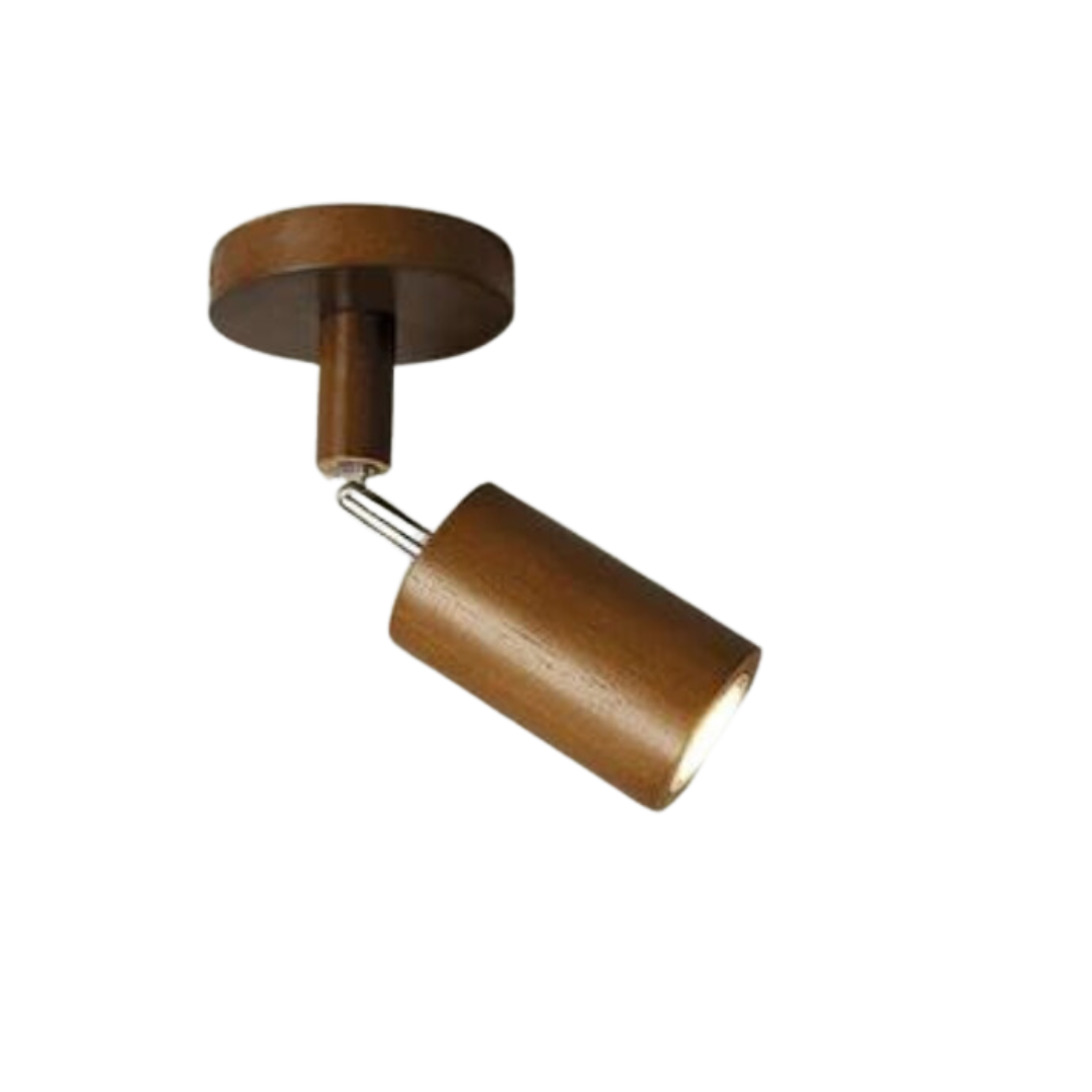 Skanto | EcoLux Adjustable Wood Spotlight with LED Bulb Included