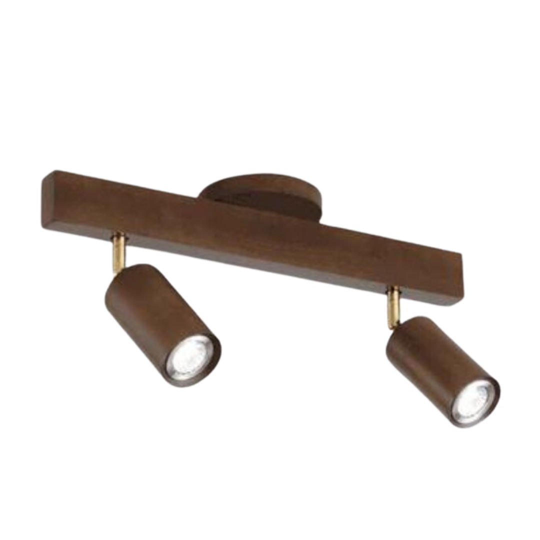 Skanto | EcoLux Adjustable Wood Spotlight with LED Bulb Included