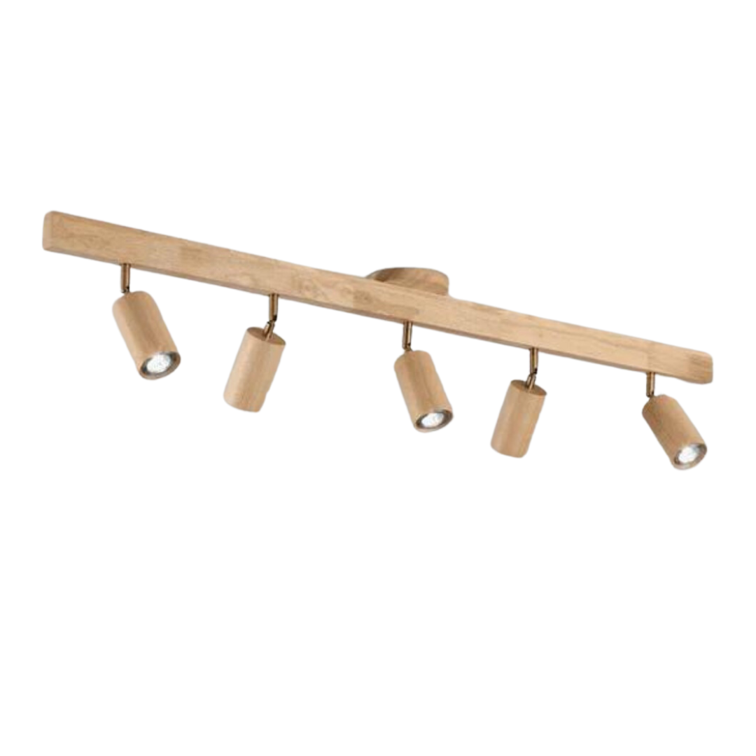 Skanto | EcoLux Adjustable Wood Spotlight with LED Bulb Included